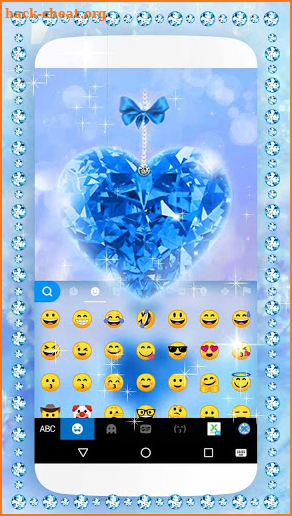 Blue Diamond Keyboard Theme screenshot