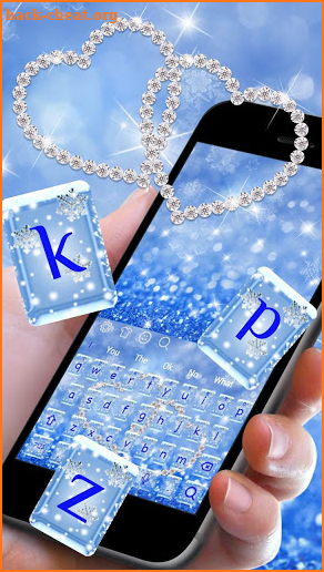 Blue Diamond Love Keyboard screenshot
