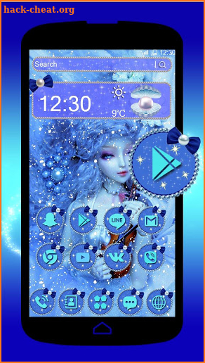 Blue Doll Theme screenshot