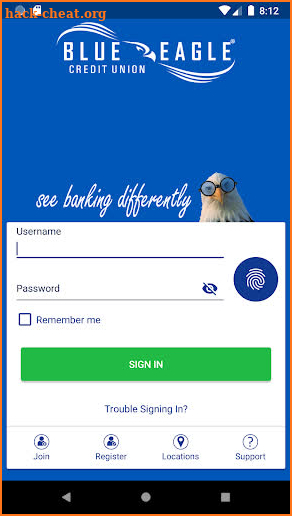 Blue Eagle Credit Union screenshot
