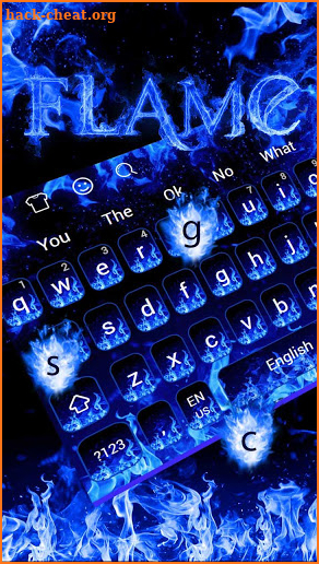 Blue Flame Keyboard screenshot