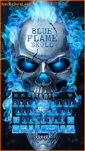 Blue Flame Keyboard Theme screenshot