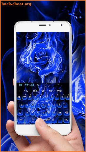 Blue Flame Rose Keyboard screenshot