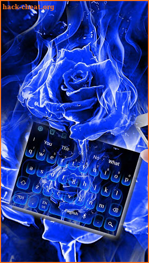 Blue Flame Rose Keyboard screenshot