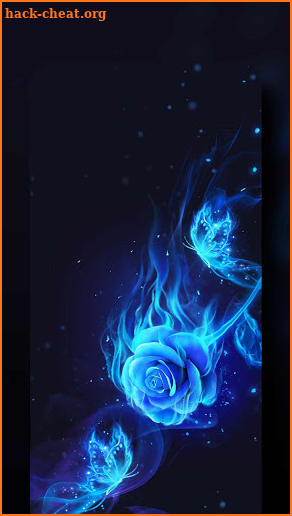 Blue Flame Rose Live Wallpaper & Launcher Themes screenshot