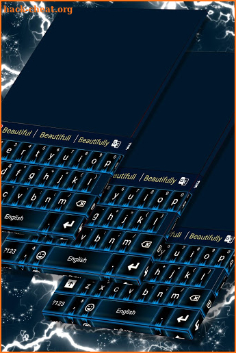 Blue Flame Theme Keyboard screenshot