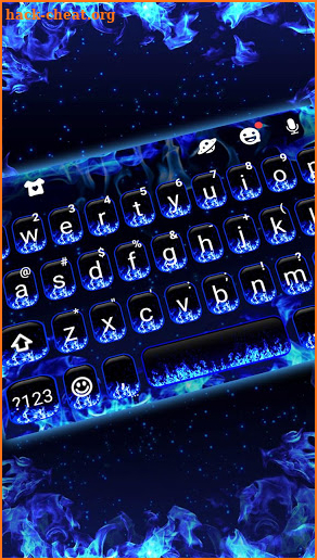Blue Flames Keyboard Theme screenshot
