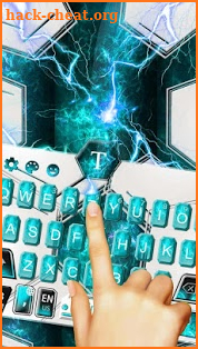 Blue Future Light Keyboard Theme screenshot