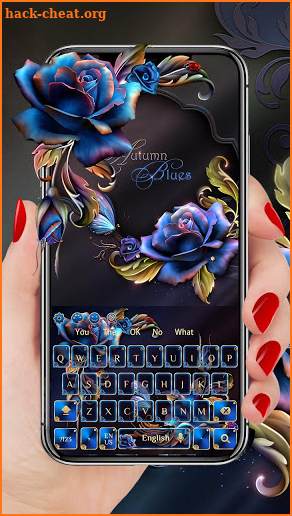 Blue Gold Rose keyboard screenshot