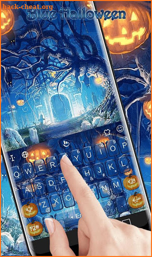 Blue Halloween Keyboard Theme screenshot