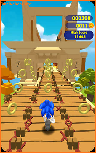 Blue Hedgehog dash Runner screenshot