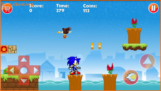 Blue Hedgehog Dash Runner Rush screenshot