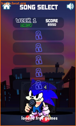 Blue Hedgehog Mod For Friday Night hero Funy Mod screenshot