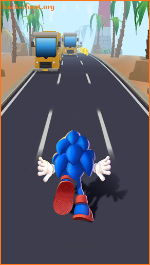 Blue Hedgehog Run: Fun Endless Running Game screenshot