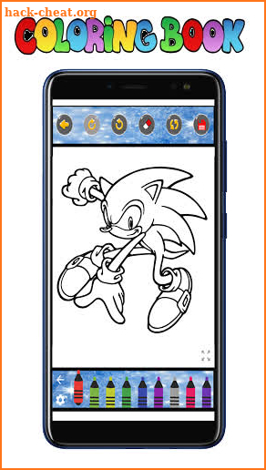 Blue Hedgehog Soni Coloring Book screenshot