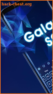 Blue Keyboard for Galaxy S9 screenshot