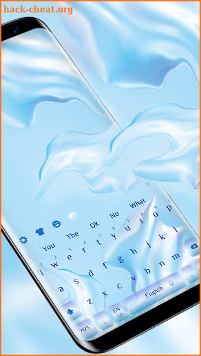 Blue Keyboard Theme For Huawei P30 screenshot