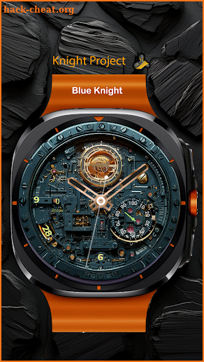 Blue Knight Watch Face screenshot