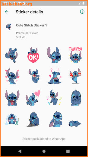 Blue Koala Sticker forWAStickerApps screenshot