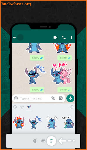 Blue Koala Stitch Stickers for WhatsApp screenshot