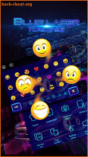 Blue laser keyboard screenshot