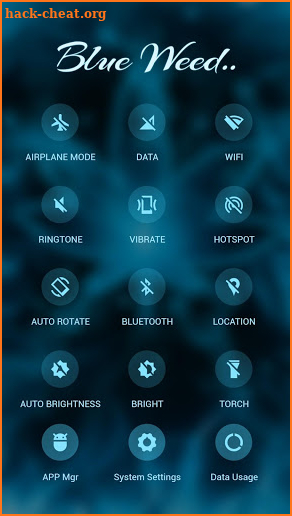 Blue Leaf APUS Launcher theme screenshot