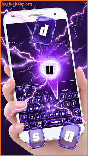 Blue Lightning Thunder Keyboard screenshot