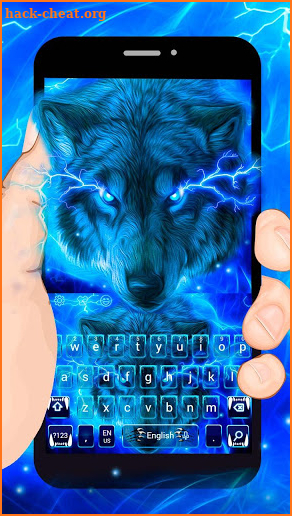 Blue Lightning Wolf Keyboard screenshot