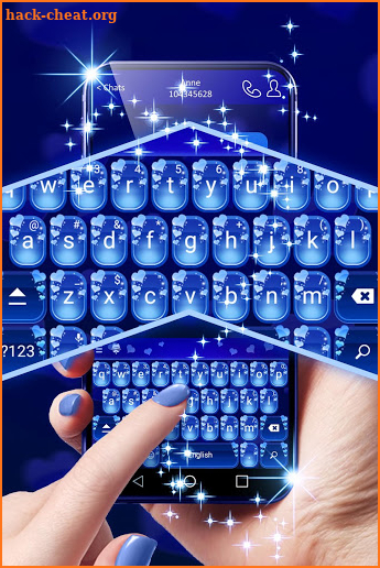Blue Love Keyboard screenshot