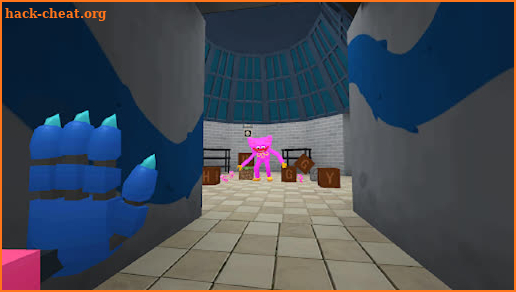 Blue Monster Escape Minecraft screenshot