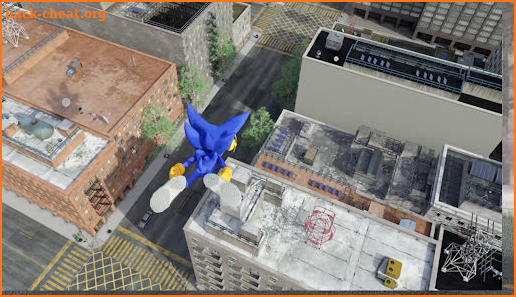Blue Monster Rope Game screenshot