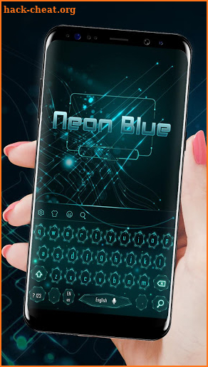 Blue Neon Technology Keyboard screenshot