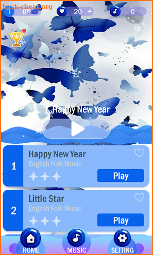 Blue Piano Tile 2019 screenshot