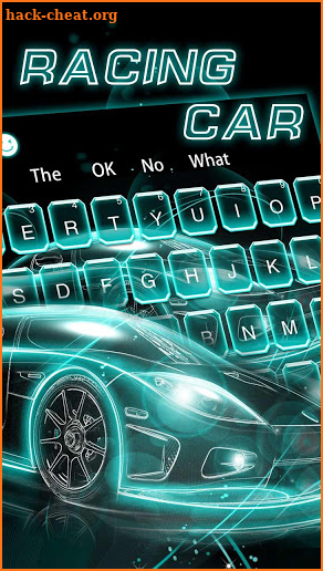 Blue Racing Car keyboard screenshot