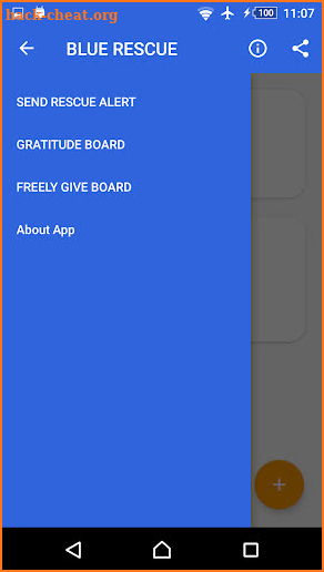 Blue Rescue App screenshot