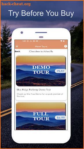 Blue Ridge Parkway Tour Guide screenshot