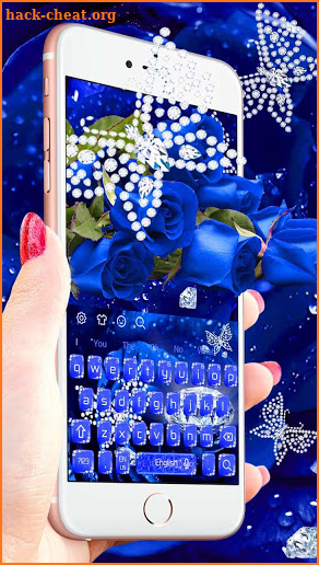 Blue Romantic Keyboard screenshot