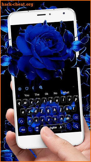 Blue Rose Butterfly Keyboard screenshot
