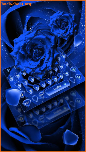 Blue Rose Petal Keyboard screenshot