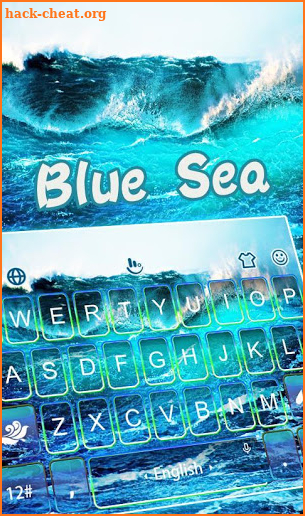 Blue Sea Keyboard Theme screenshot
