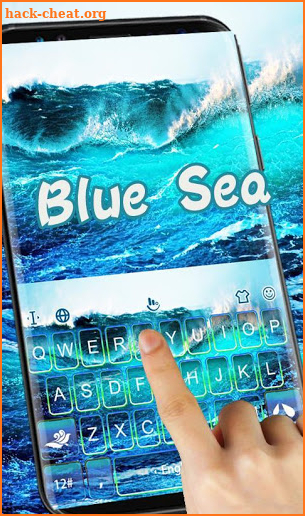 Blue Sea Keyboard Theme screenshot