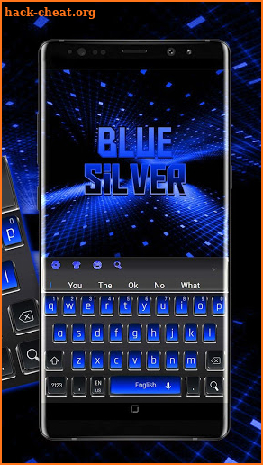 Blue Silver Keyboard screenshot