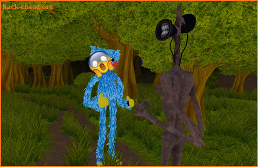 Blue Siren Head Scary Game screenshot