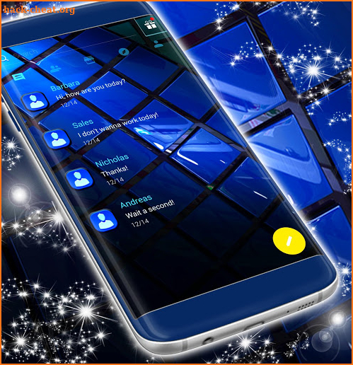 Blue SMS Theme 2019 screenshot