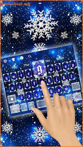 Blue Snow Keyboard screenshot