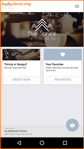 Blue Spruce Coffee screenshot