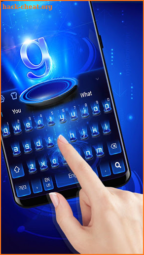 Blue Tech Keyboard screenshot