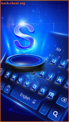 Blue Tech Keyboard screenshot