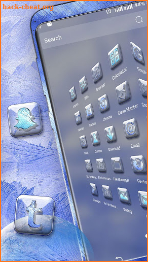 Blue Texture Launcher Theme screenshot