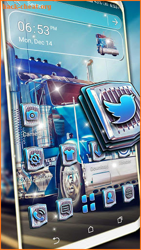 Blue Truck Launcher Theme screenshot